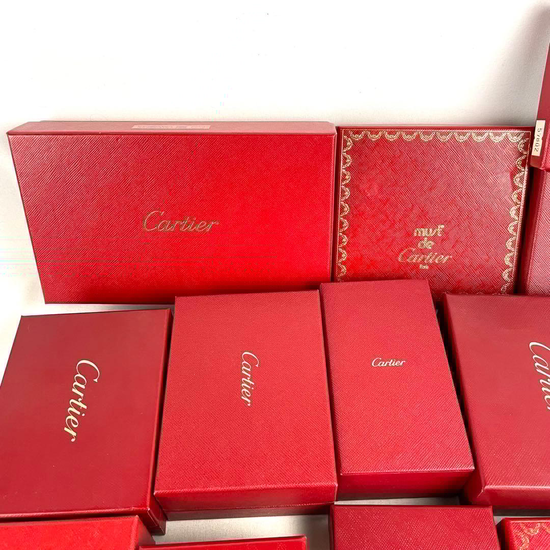 カルティエ 空箱 空き箱 ジュエリー リング ライター ケース 保存袋 27点