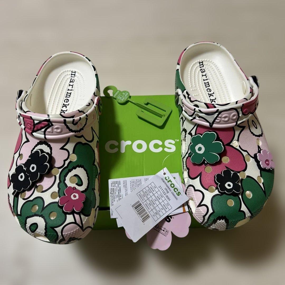 （海外正規店購入）マリメッコ　クロックス Classic Clog Multi