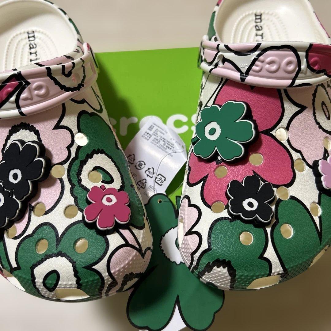 （海外正規店購入）マリメッコ　クロックス Classic Clog Multi