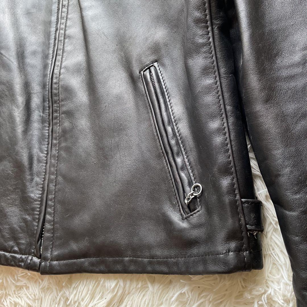 美品✨schott 141 レザージャケット　シングルライダース　本革　40 黒