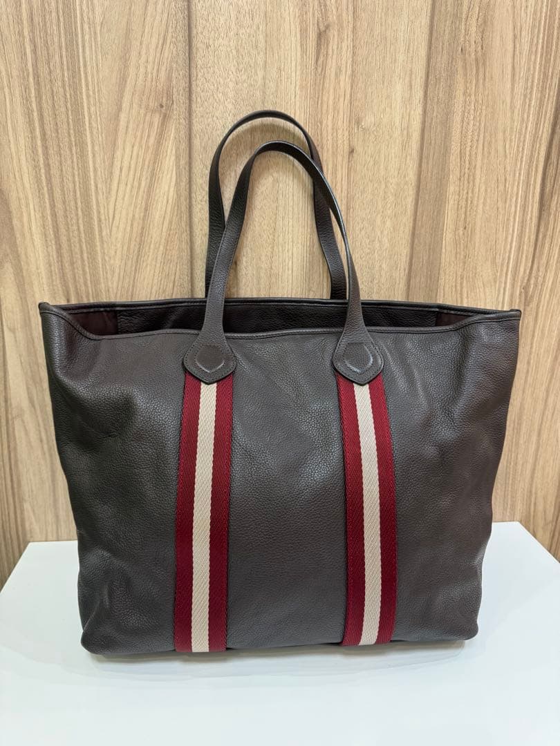 【横47cm】BALLY　バリー　レザー　トートバッグ　ビジネスバッグ　ブラウン