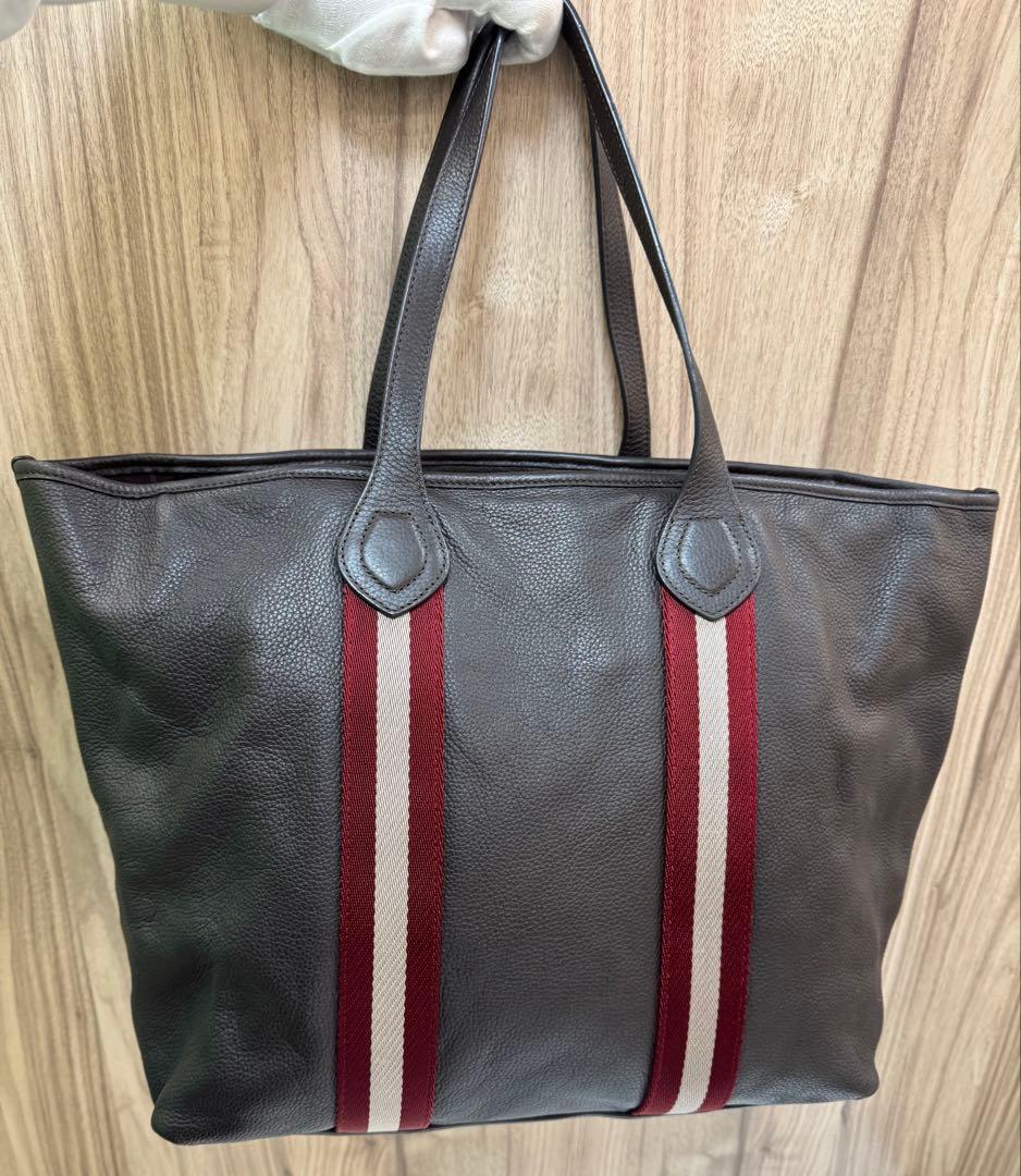 【横47cm】BALLY　バリー　レザー　トートバッグ　ビジネスバッグ　ブラウン