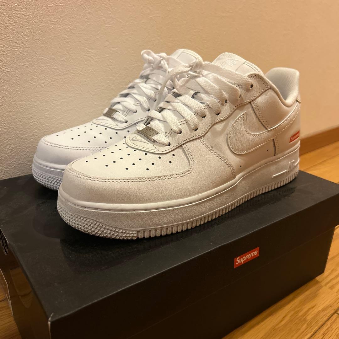 Nike Air Force 1 Supreme ホワイト27.5「美品」