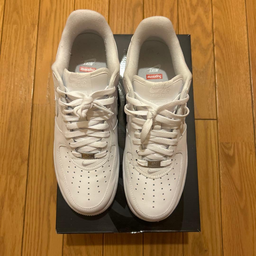 Nike Air Force 1 Supreme ホワイト27.5「美品」