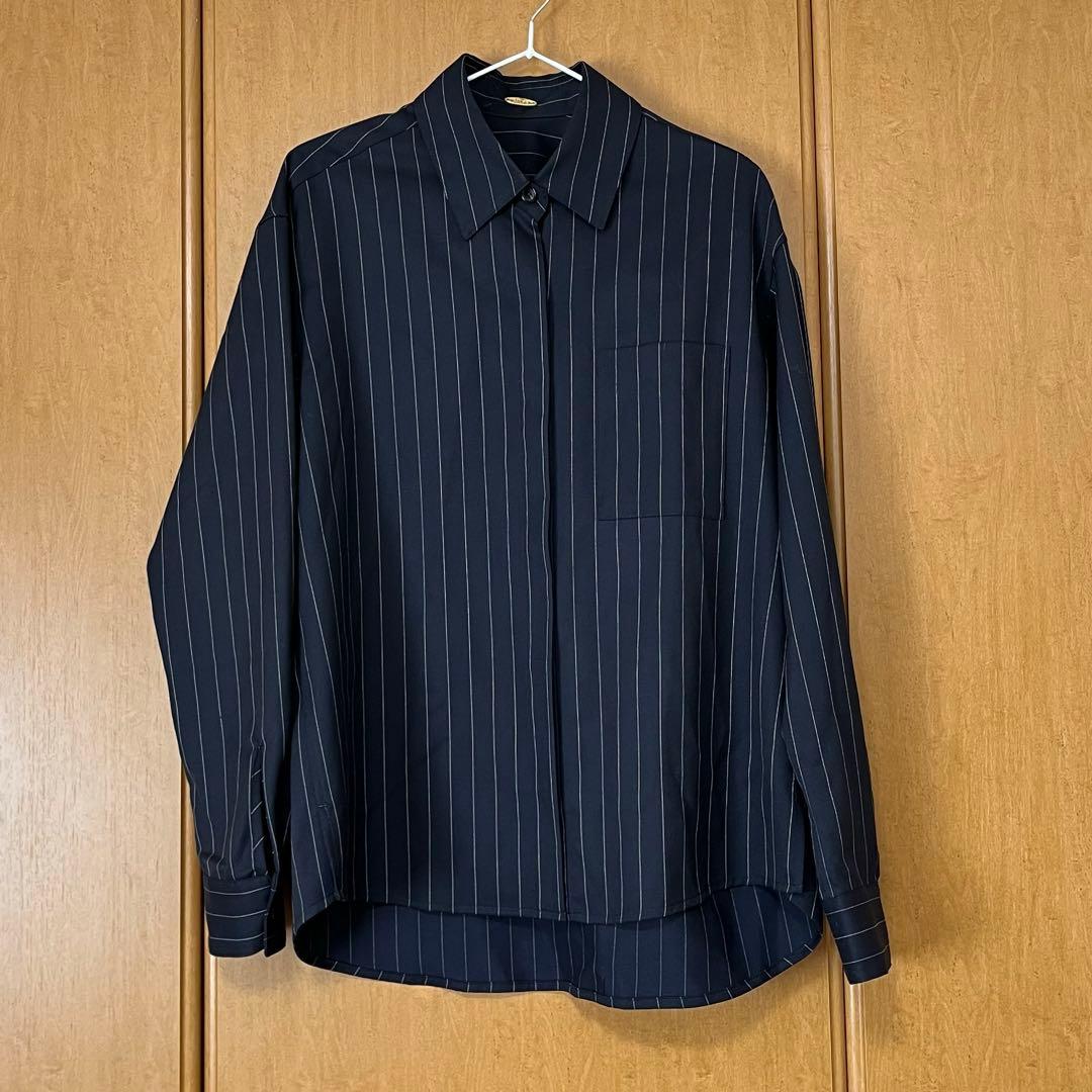 Muse de Deuxieme Classe ネイビー ストライプ シャツ