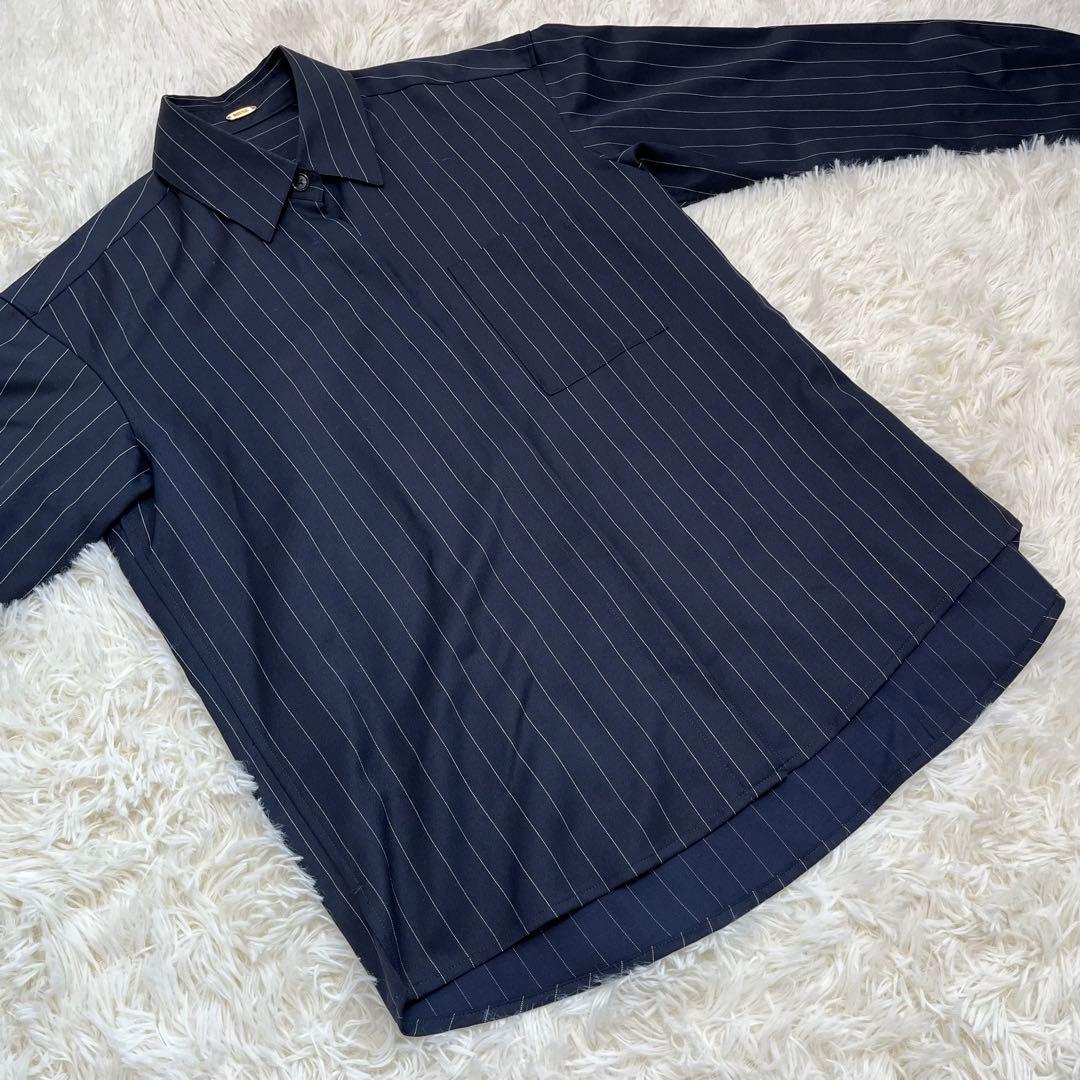 Muse de Deuxieme Classe ネイビー ストライプ シャツ