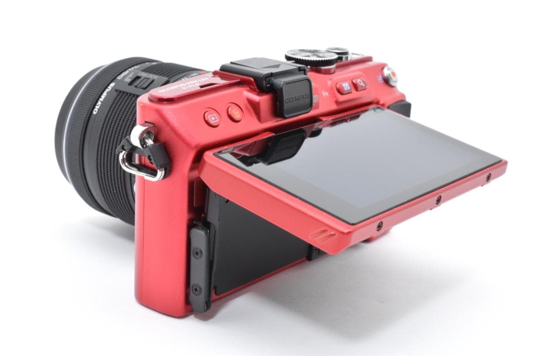 ■美品■ オリンパス PEN Lite E-PL6 レッド レンズキット