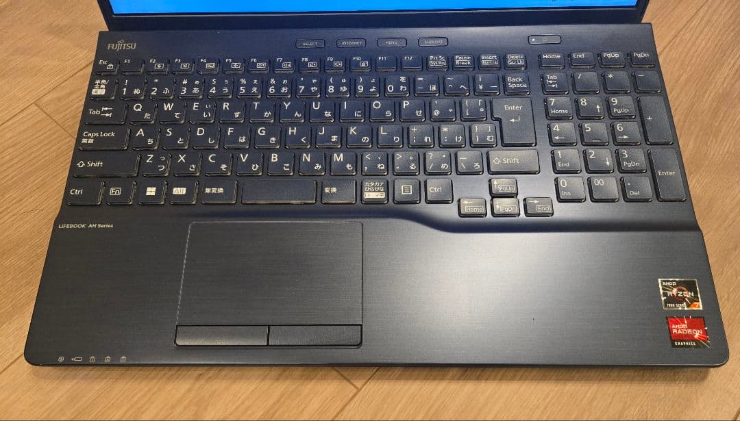 【ほぼ未使用】FMV AH53/H2 Ryzen7/メモリ16GBブルーレイ搭載