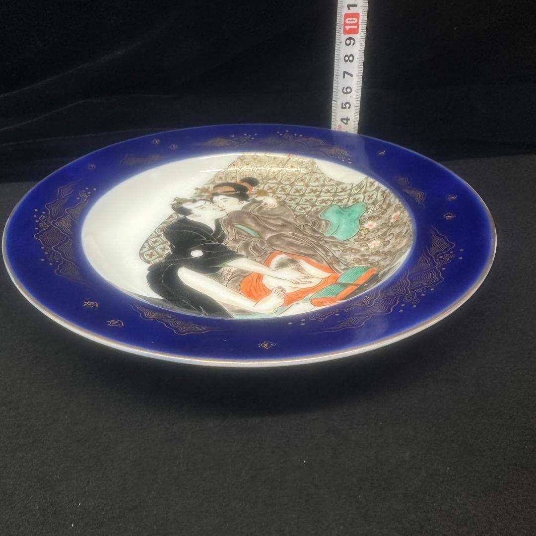 春画 骨董 皿 浮世絵 香蘭社