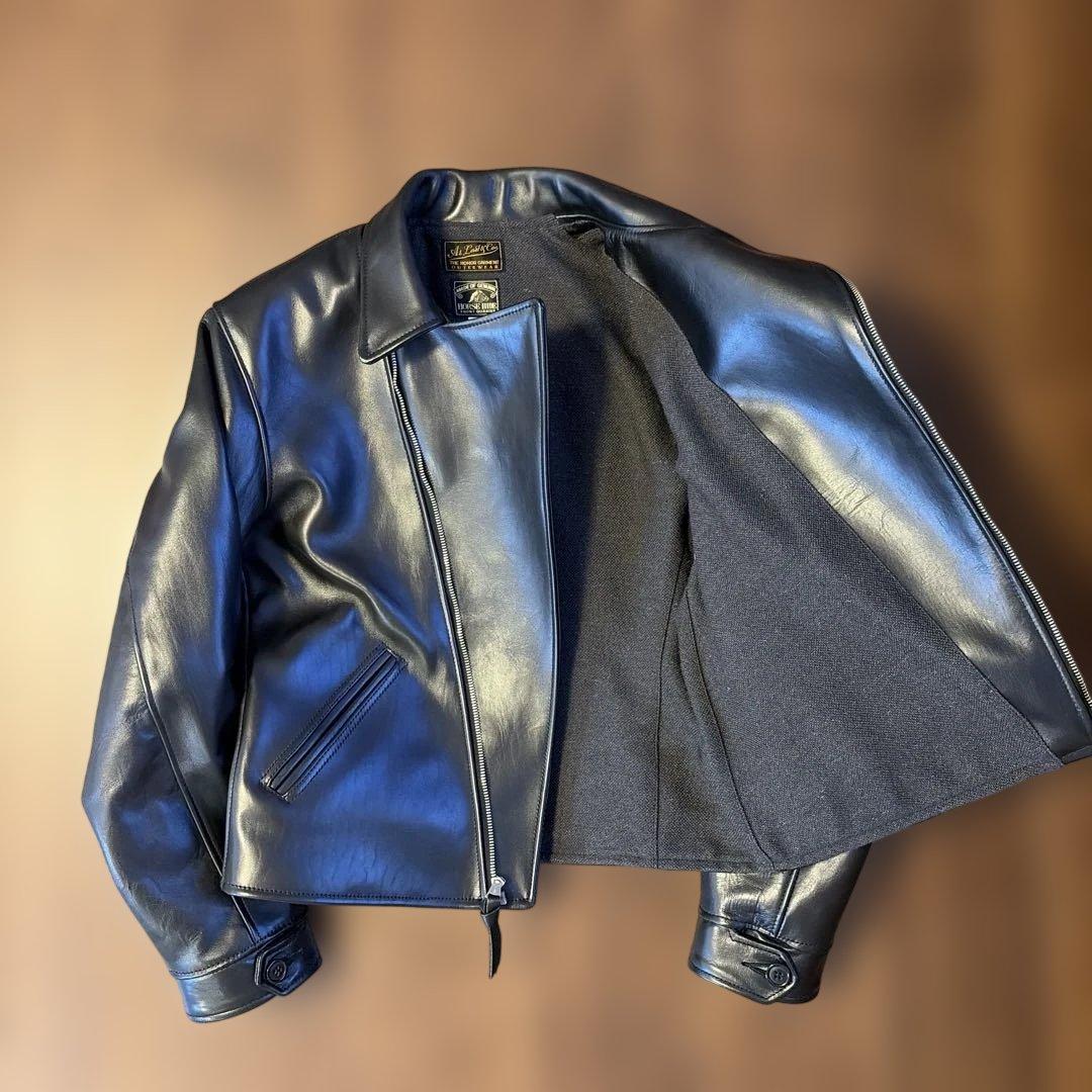 【新品】At Last & Co. LEATHER JACKET/38サイズ