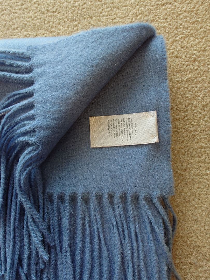 Johnstonsジョンストンズ 大判 カシミヤ ストール ウェッジウッド