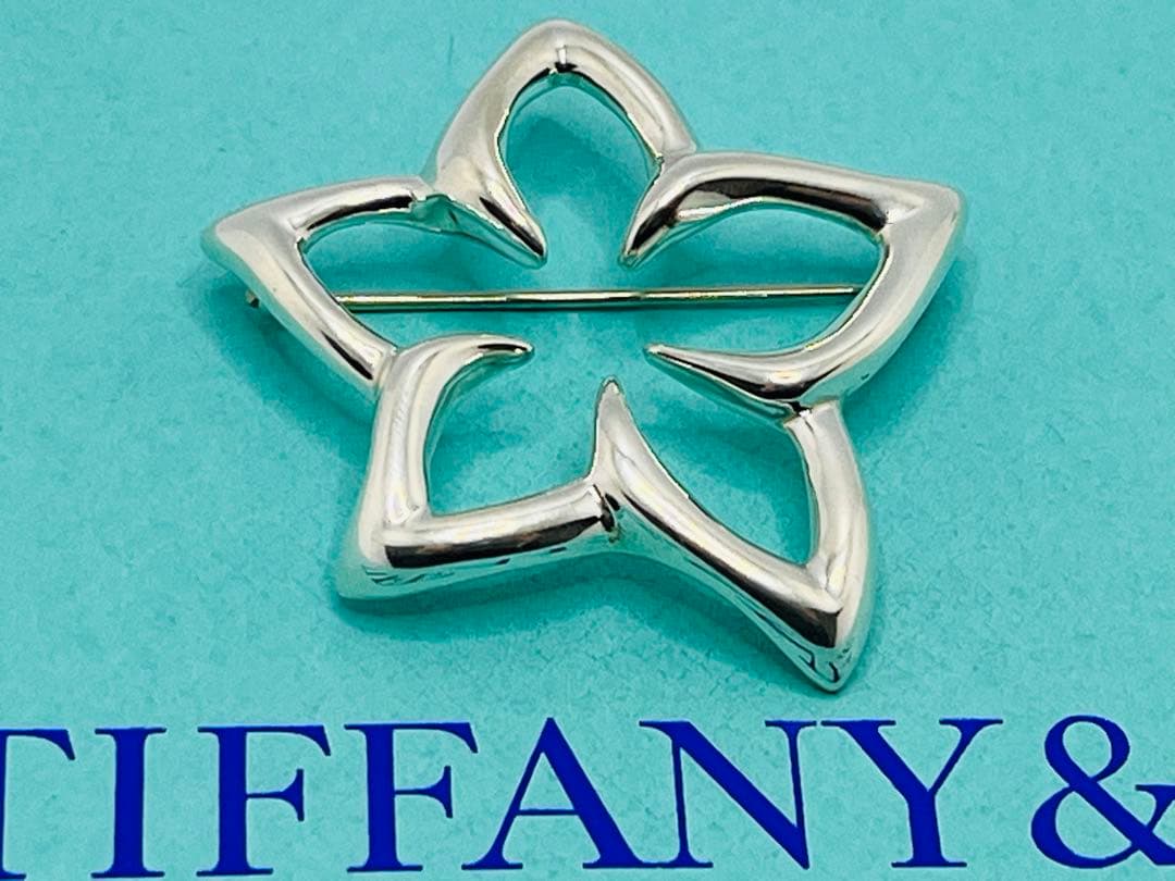 c217 美品　希少　1996 オールドティファニー　プルメリア　ブローチ