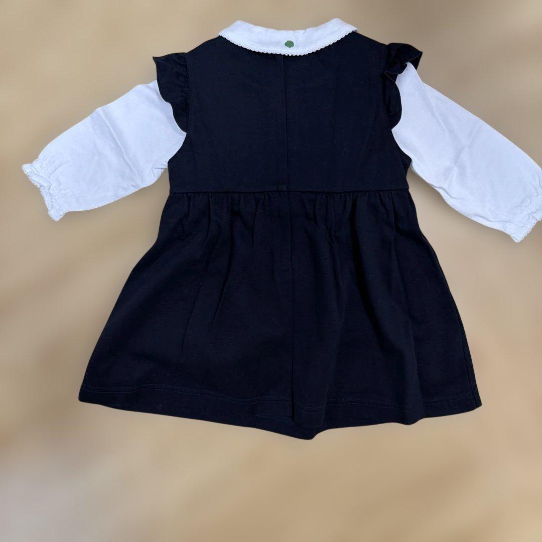 【美品】familiar ワンピース 80 ブラウスセット