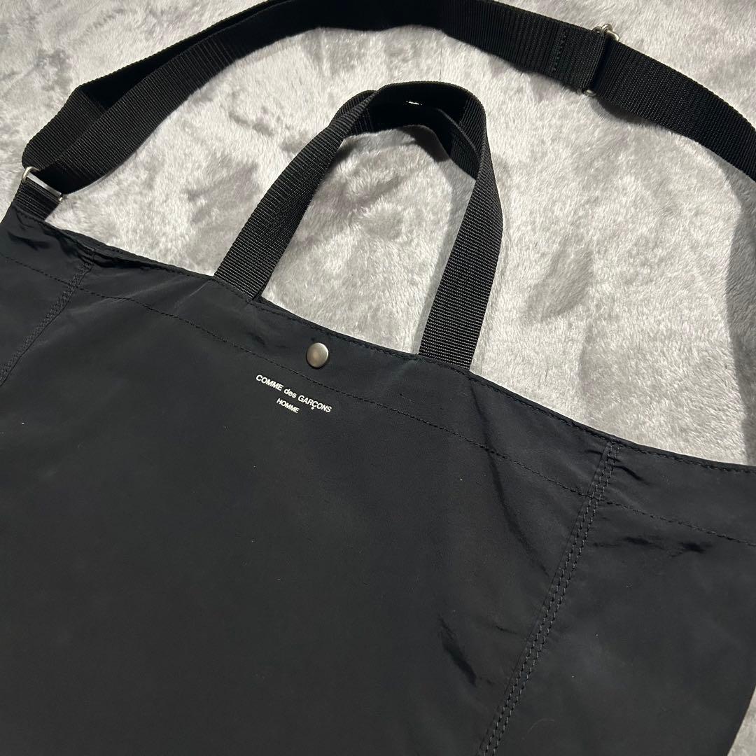 HOMME ロゴ2WAYショルダーバッグ ナイロン