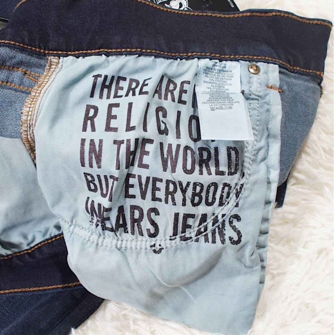 希少サイズ《TRUE RELIGION》ROCCO(W40)スキニー 加工