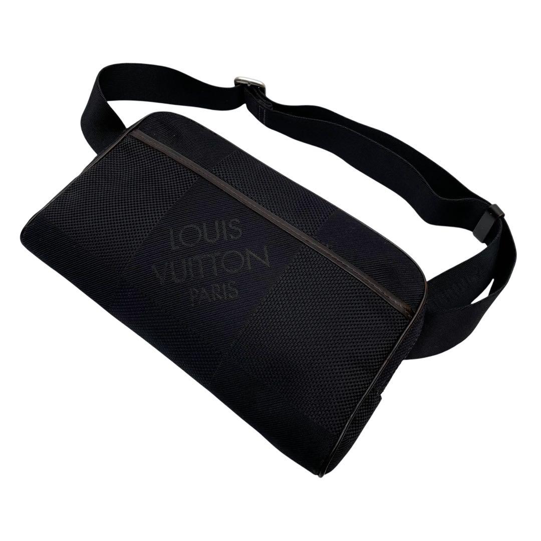 ルイヴィトン ダミエ ジェアン アクロバット ウエスト ボディ バッグ ブラック