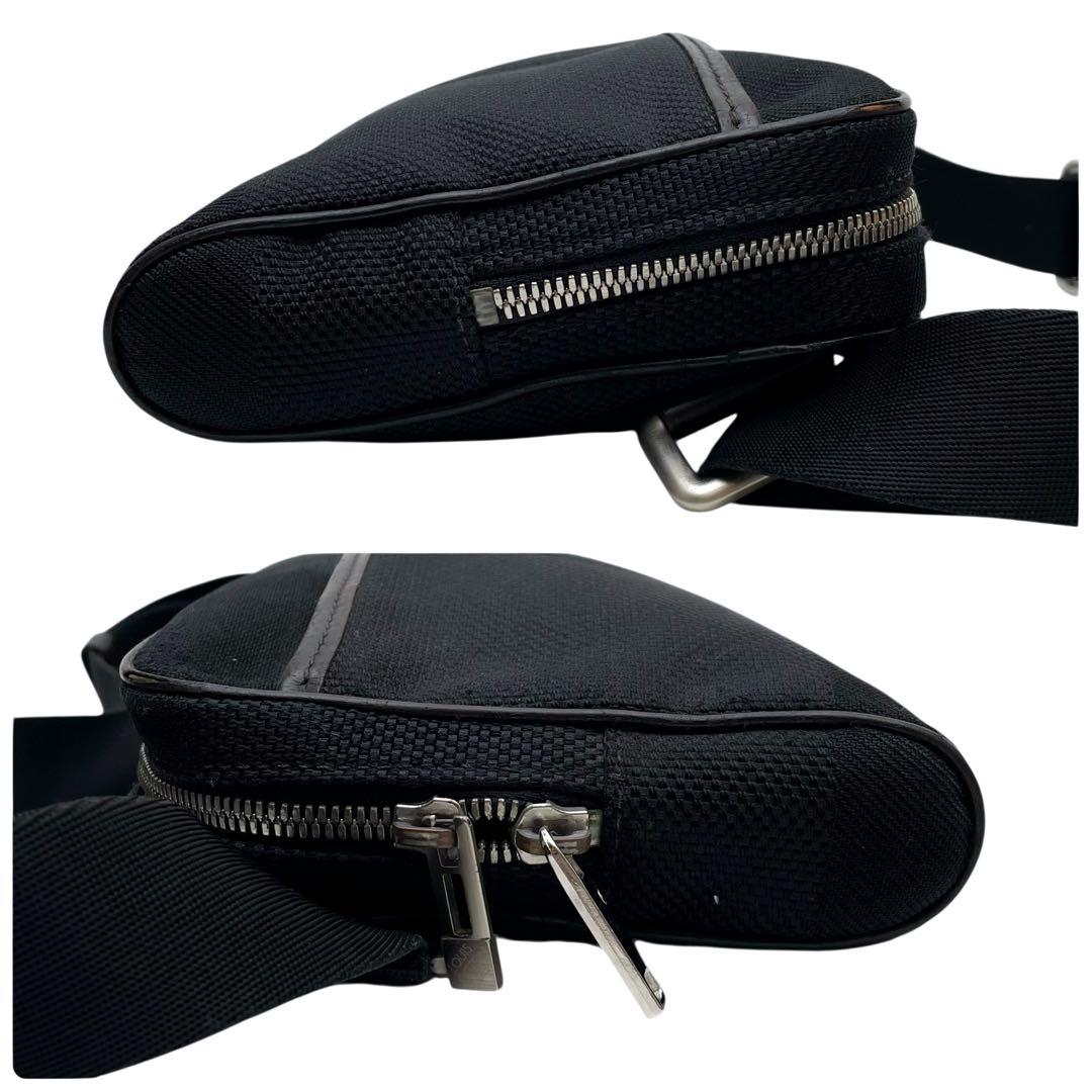 ルイヴィトン ダミエ ジェアン アクロバット ウエスト ボディ バッグ ブラック