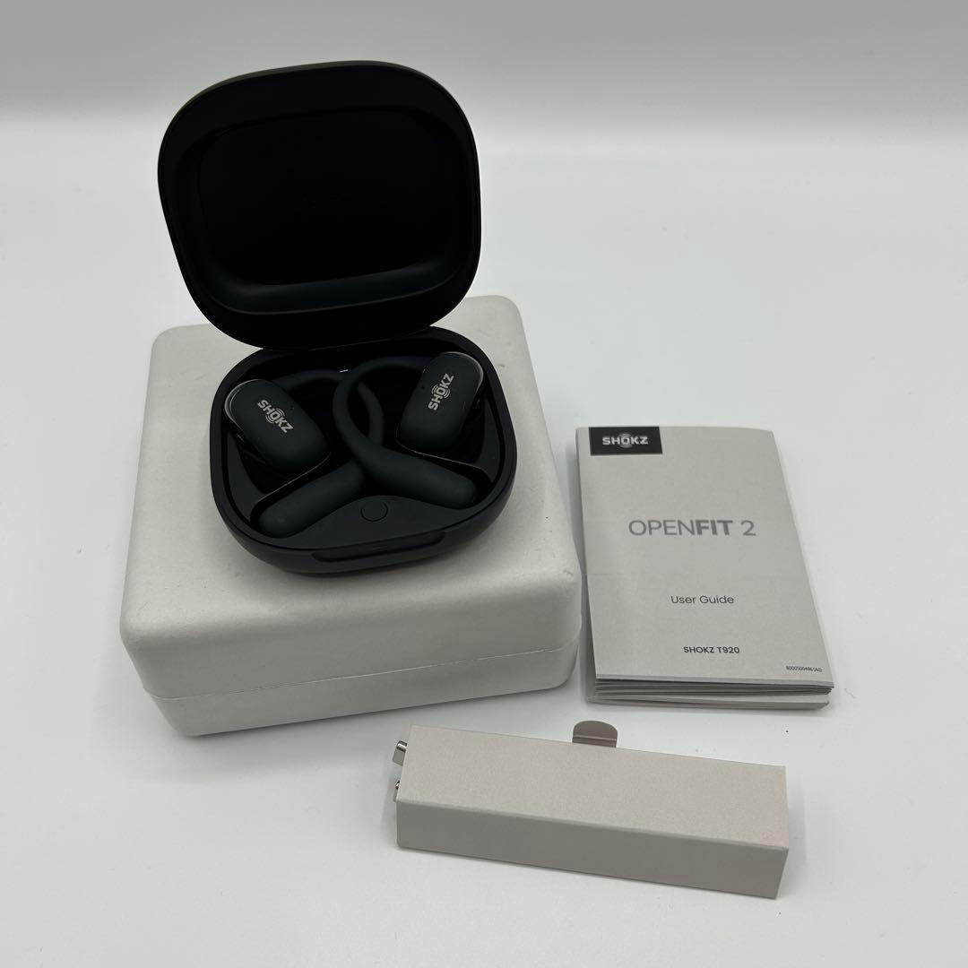[美品] SHOKZ OPENFIT2 ワイヤレスイヤホン 動作確認済み