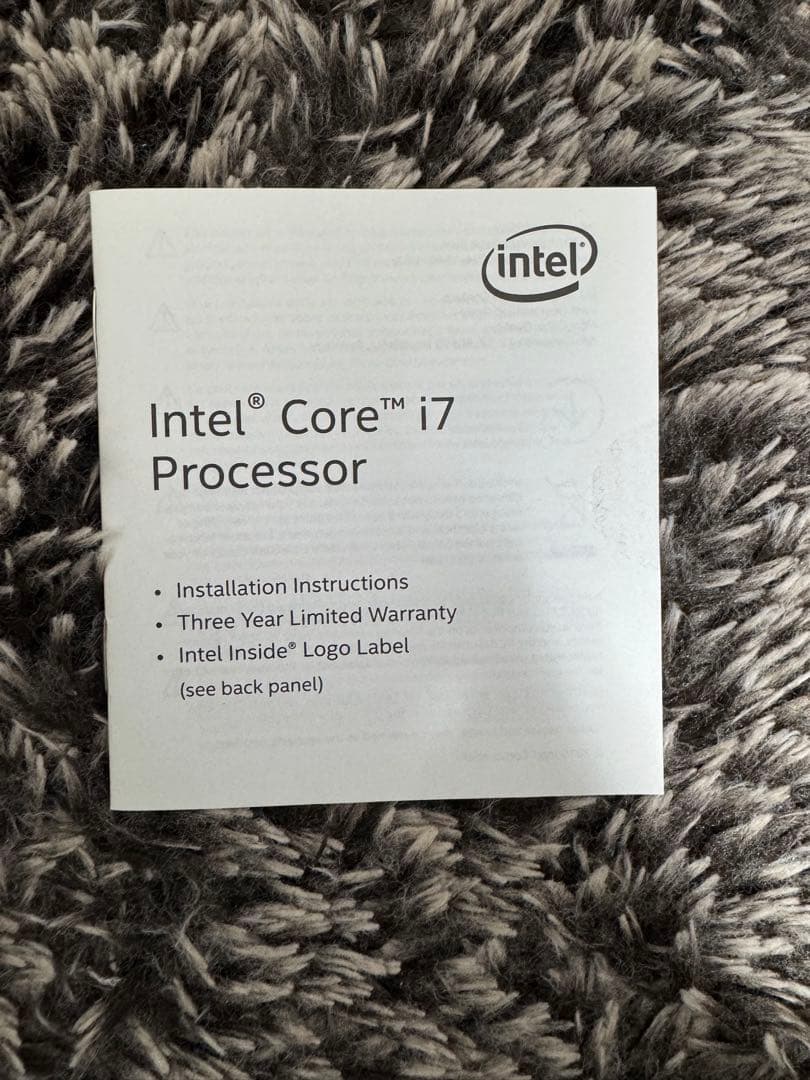 CPU Intel Core i7-9700K CPU 9th Gen LGA1151