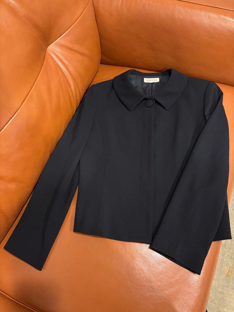 ユキ トリイお受験スーツ　ネイビー　ジャケット・ワンピース　セットアップ