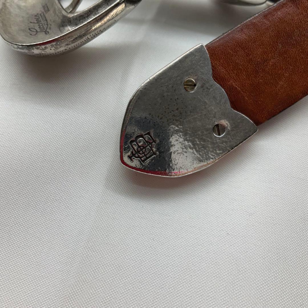 ルケーシー ベルト オーストリッチ ダークブラウン 34インチ