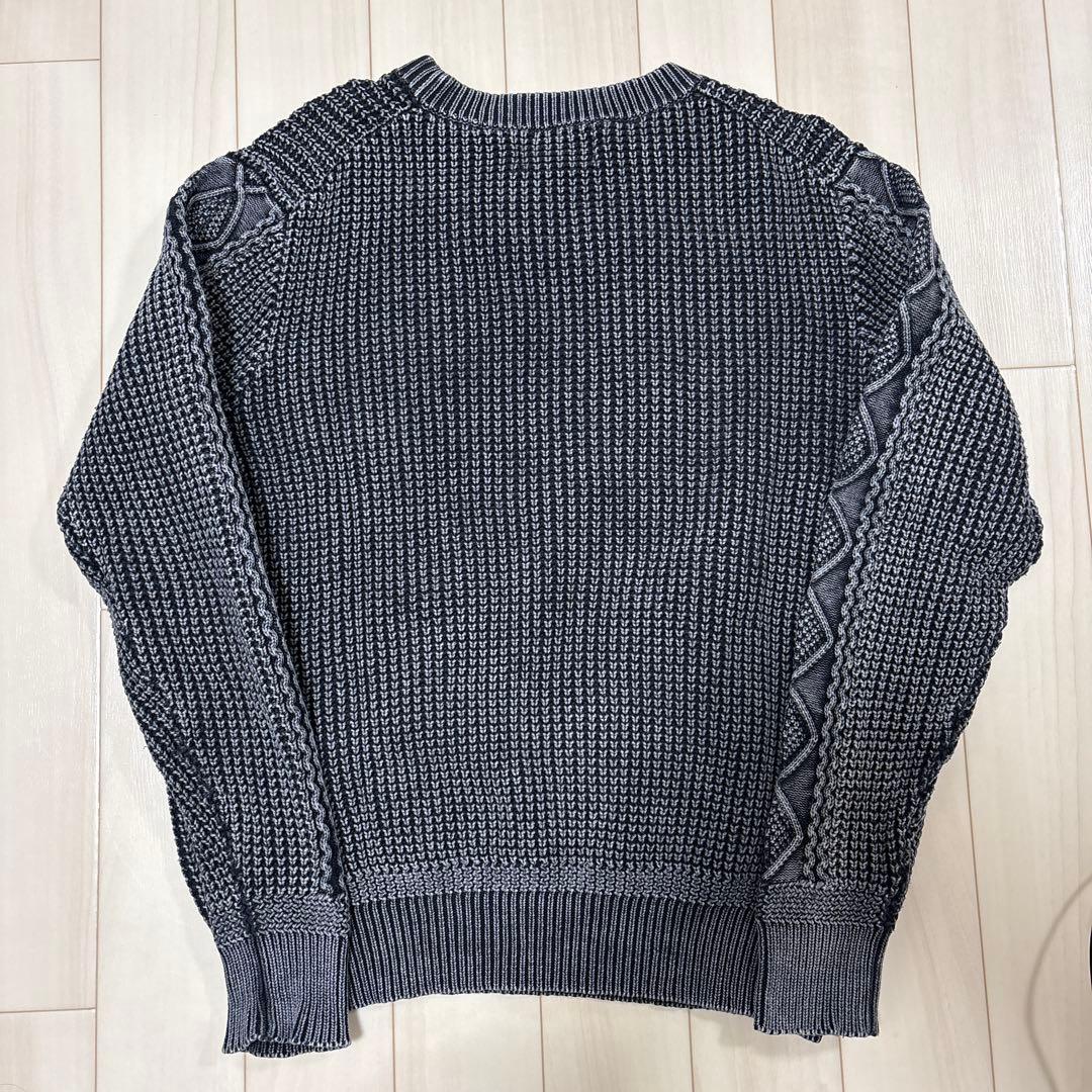 Schott ダークグレー ニットセーター M