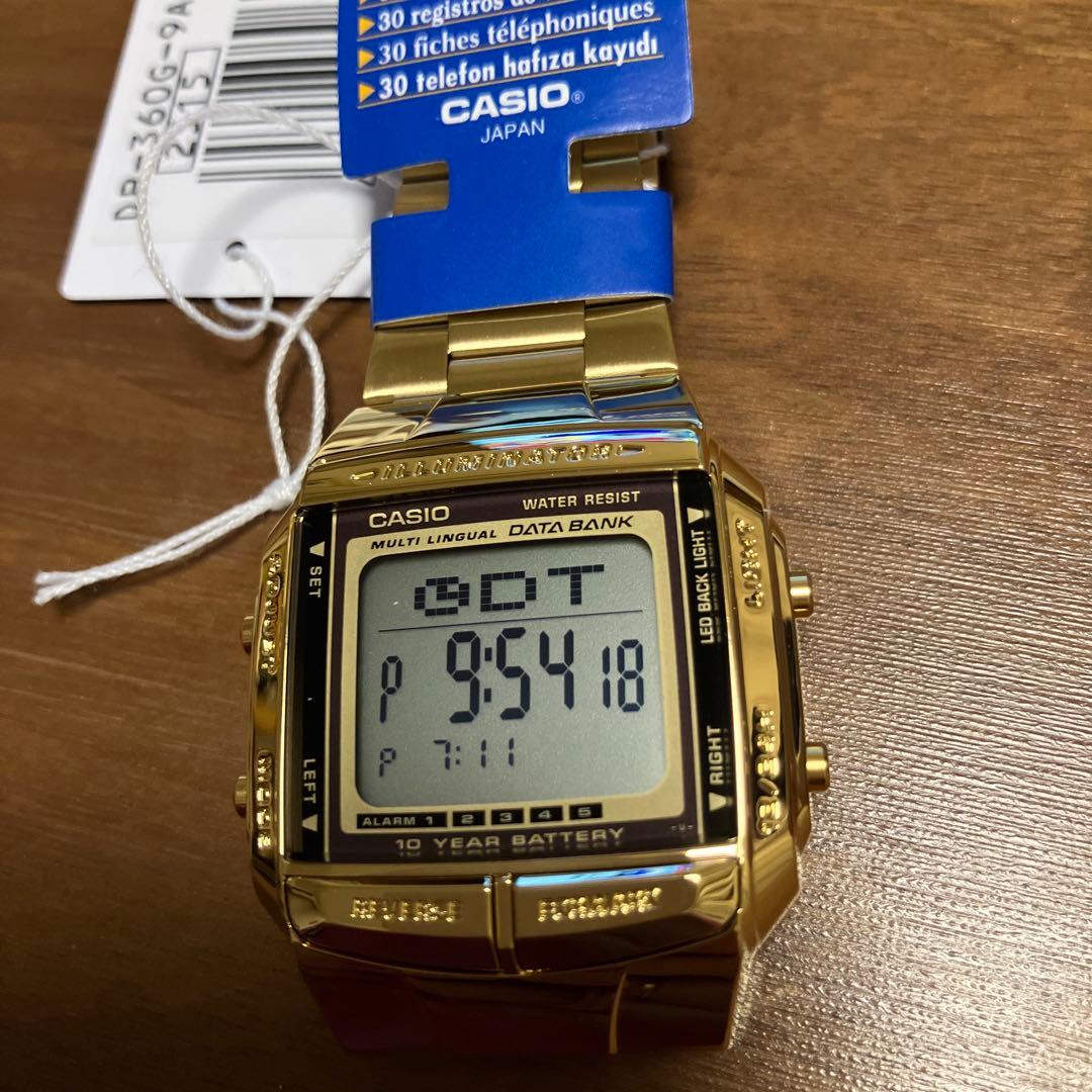 新品未使用　CASIOデータバンク　DB-360G-9 ゴールド