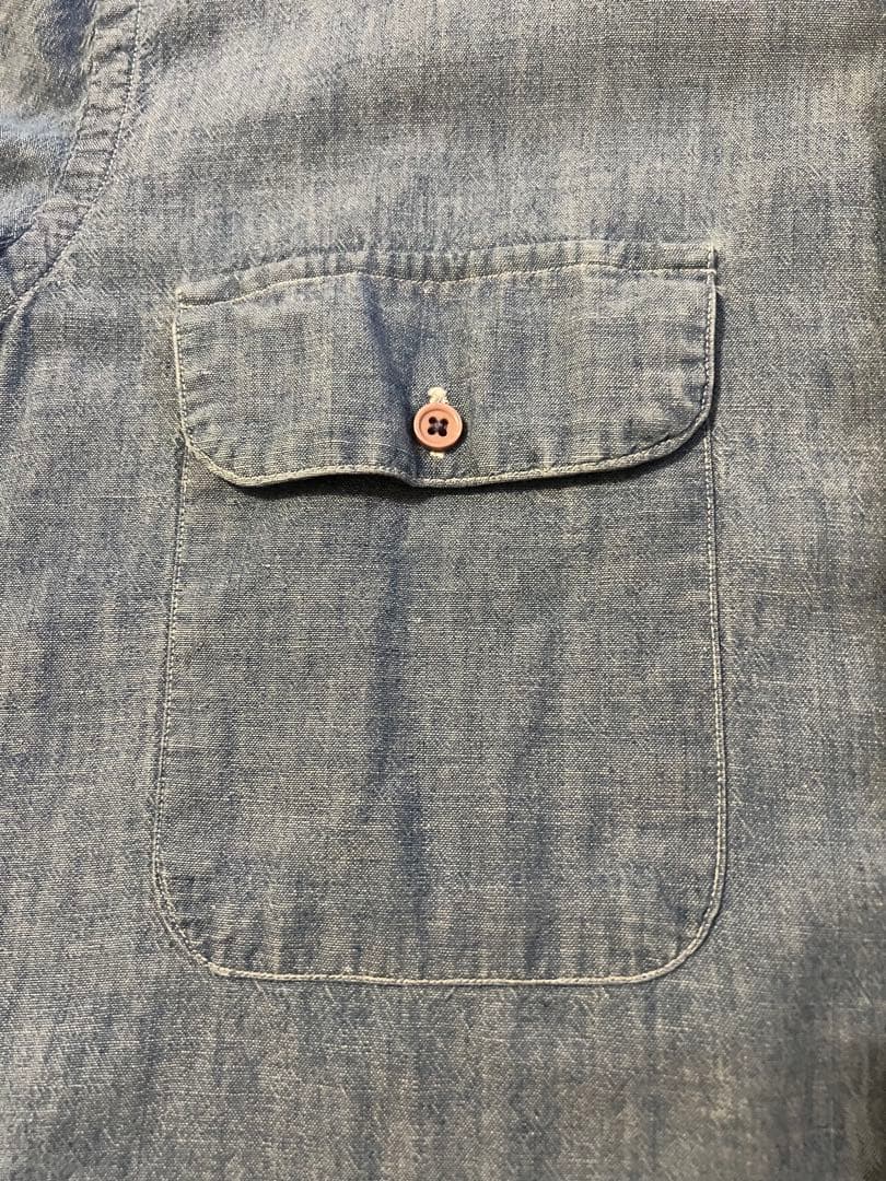 ラルフローレン　シャンブレーシャツ　タグ大文字　ヴィンテージ