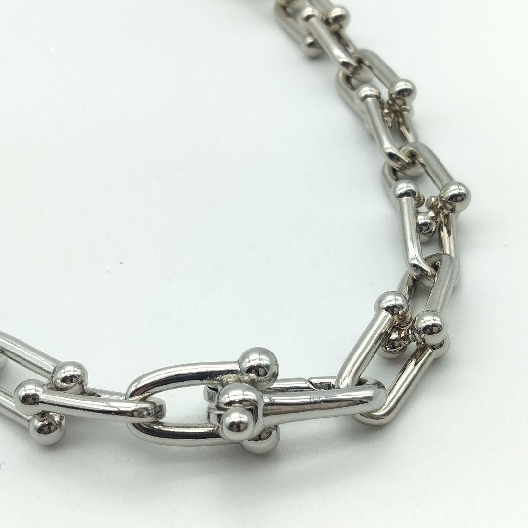 シルバー ロング ネックレス ハードウェア メンズ 25 レディース