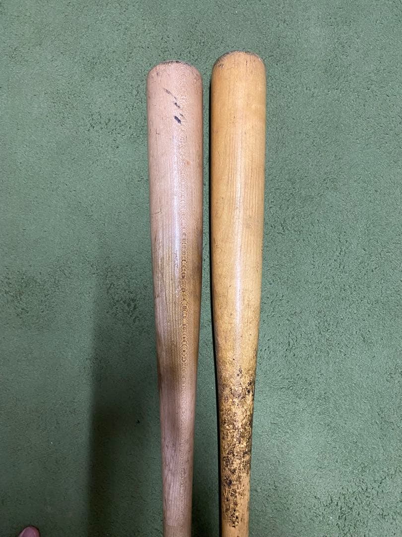 野球　BFj対応　硬式木製バット　2本セット（KTR、Yanase）