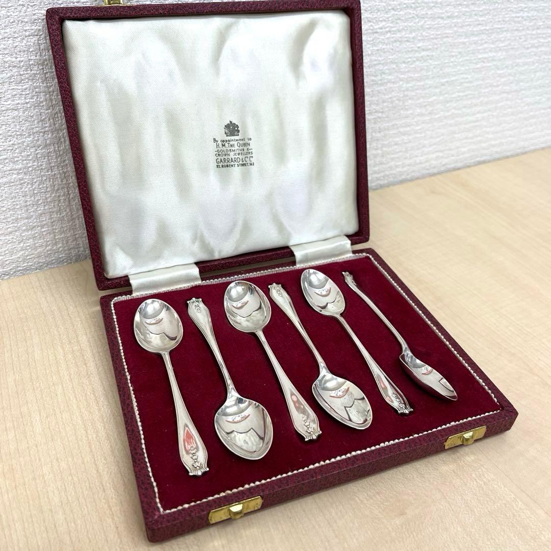 【T】GARRARD ガラード カトラリー スプーン ６本セット シルバーカラー