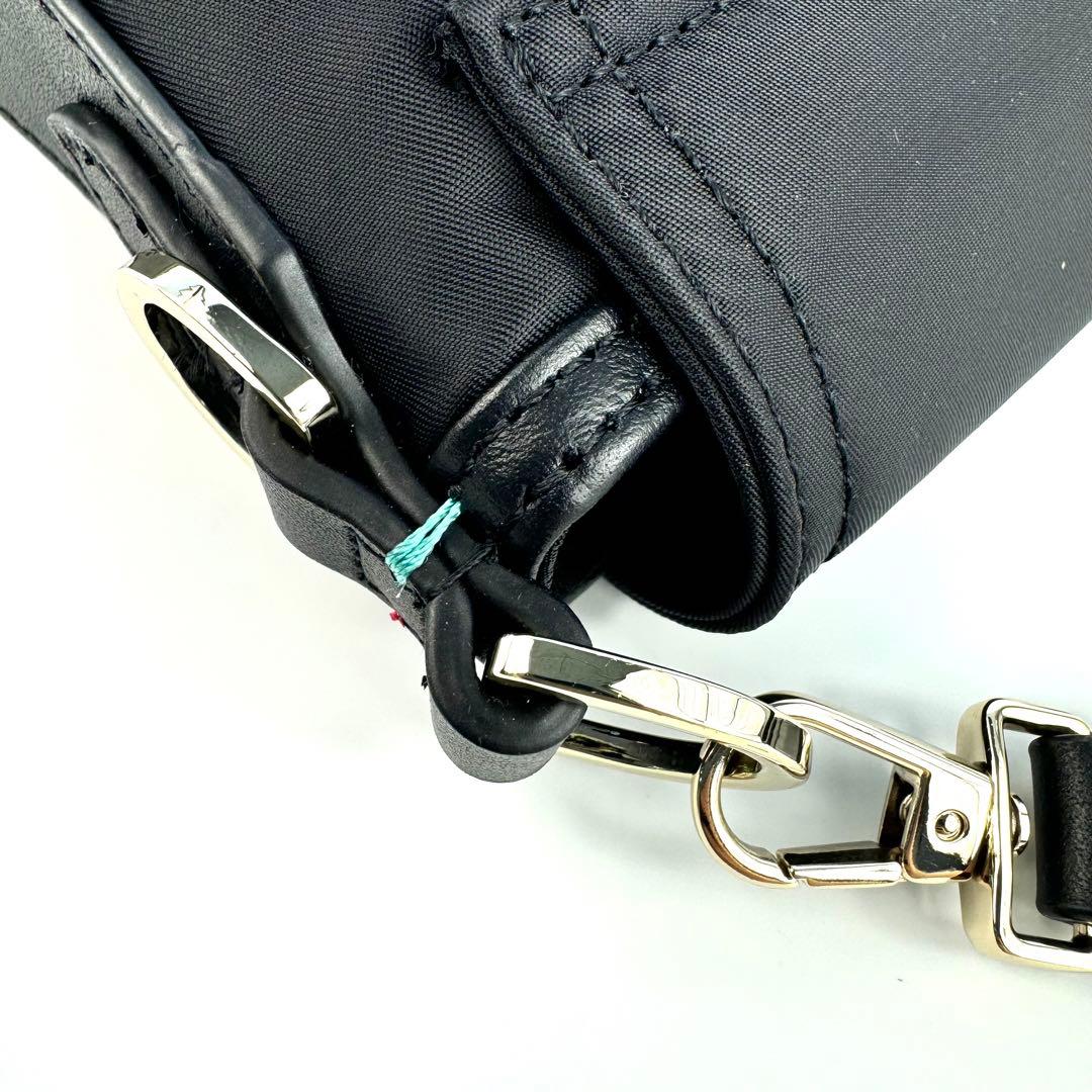 【未使用】ポールスミス　ボディバッグ　斜め掛け　ナイロン　レザー　黒