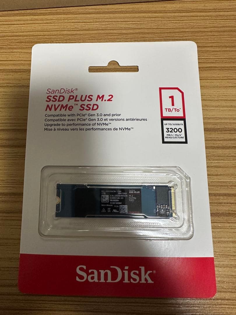 内蔵型SSD SanDisk SSD PLUS M.2 NVMe 1TB