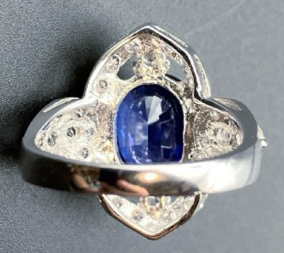 クミナタトゥスリランカ産 天然ビビッドブルーサファイア7.56ct 指輪