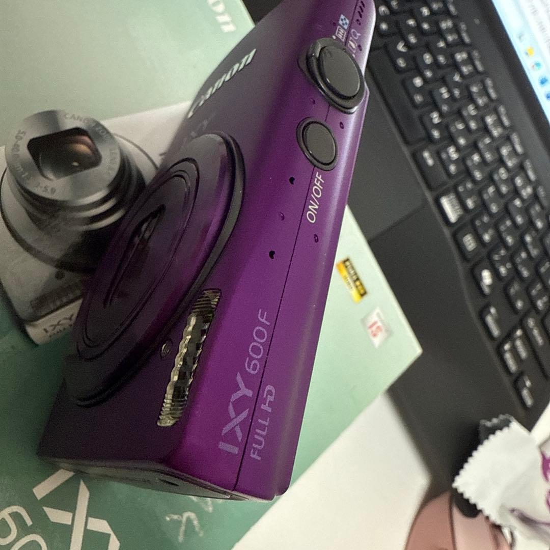 Canon IXY 600F パープル 箱取説付き