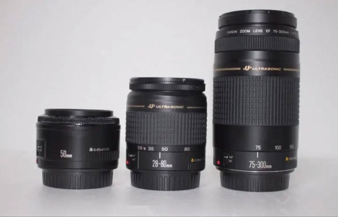 保証付/Canon EOS 9000D/標準&望遠&単焦点トリプルレンズセット