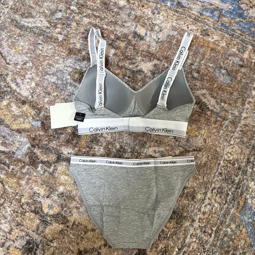   ブラジャーショーツセット XS グレー