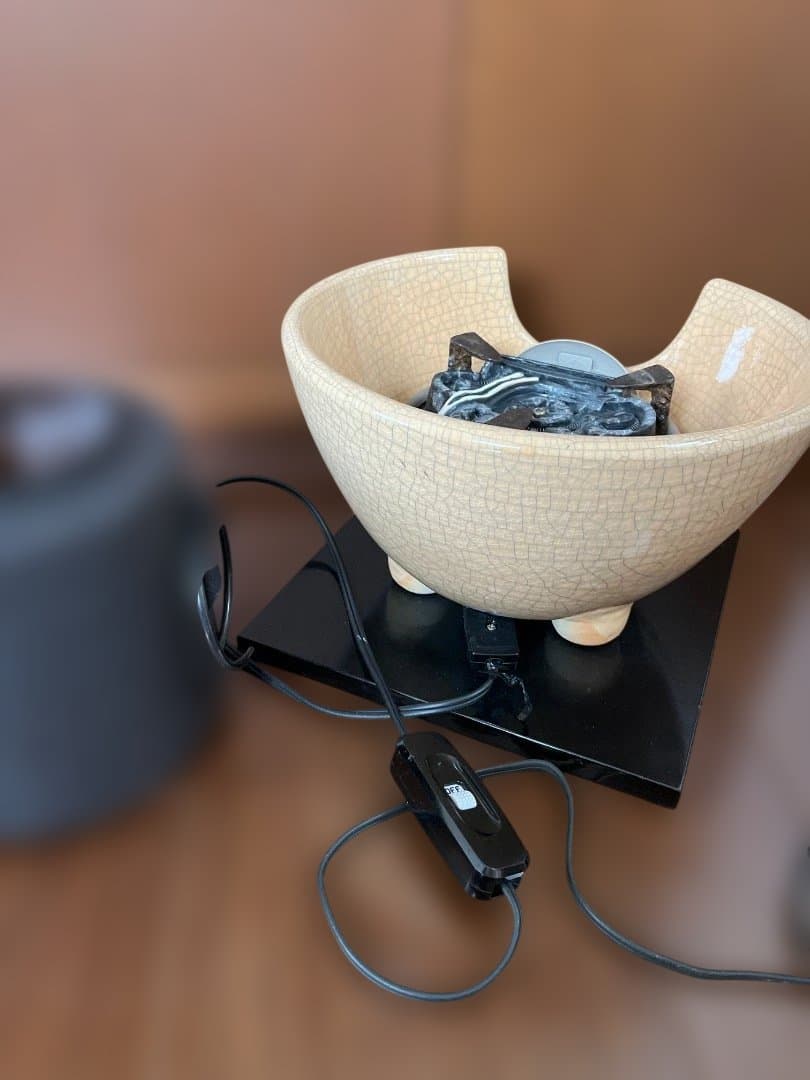 茶道　風炉釜　電熱線　陶器製