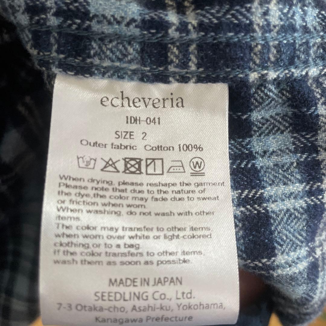 echeveria　Brembana vintage fabric shirt