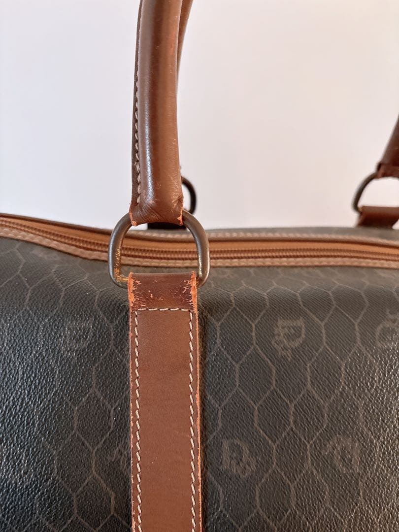 【週末価格】Christian Dior ボストンバッグ PVC ハニカム 総柄