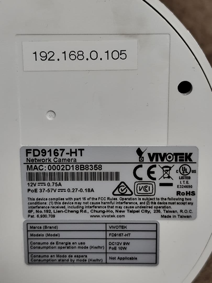 VIVOTEK FD9167-HT 防犯カメラ 3個セット