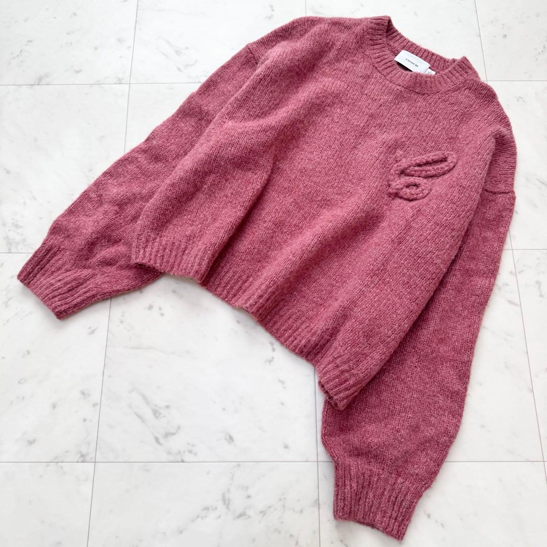 【完売】COACH コーチ シグネチャー クルーネック ニット アルパカ