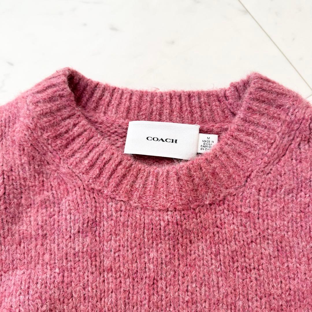 【完売】COACH コーチ シグネチャー クルーネック ニット アルパカ