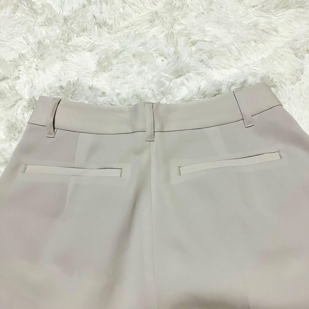 極美品　ナチュラルビューティーベーシック　ノーカラーパンツスーツ　洗える　小柄