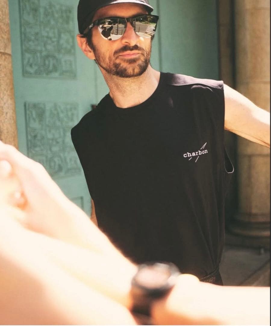 charbon running シャルボン ノースリーブ Tシャツ M 完売