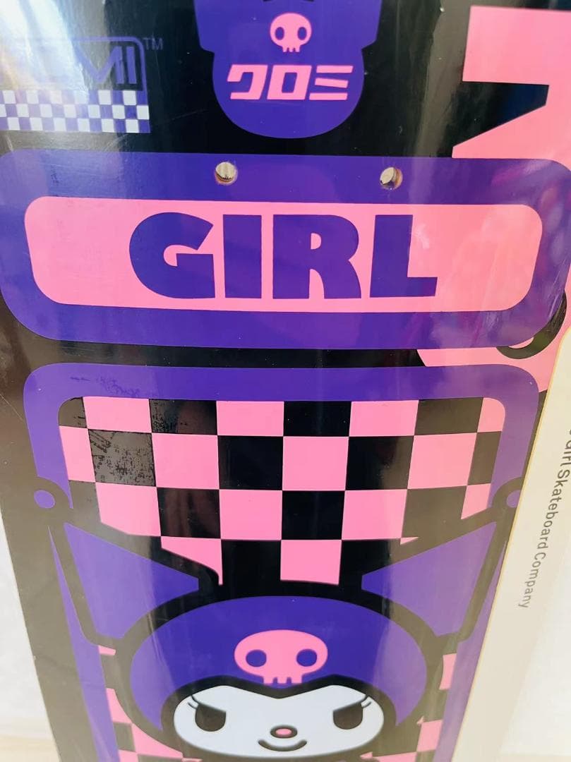 台湾製無地黒デッキテープ付きGIRL ガール　8.0デッキ クロミ