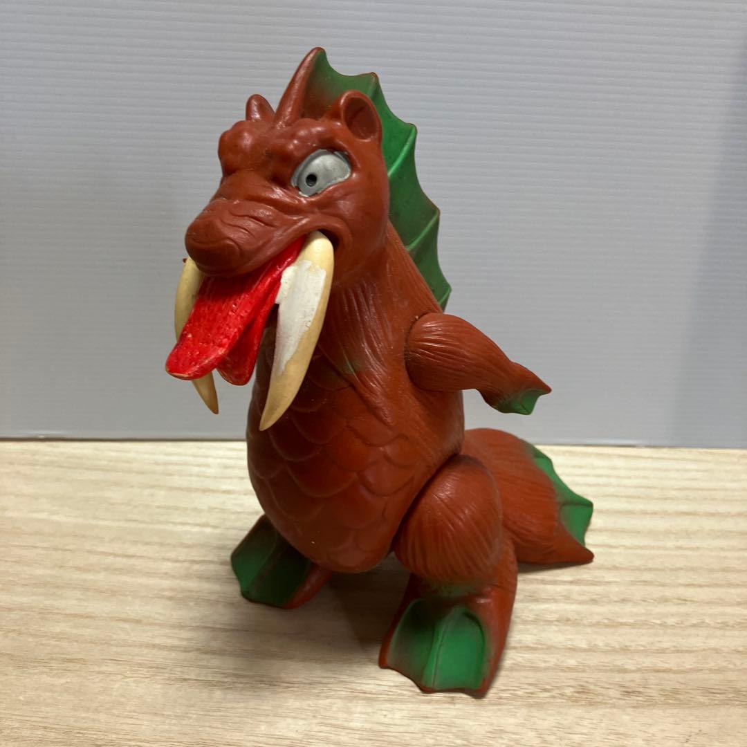 E-壁 ブルマァク 当時物 怪獣ベロベロ ソフビ マエタケ NTV 刻印あり