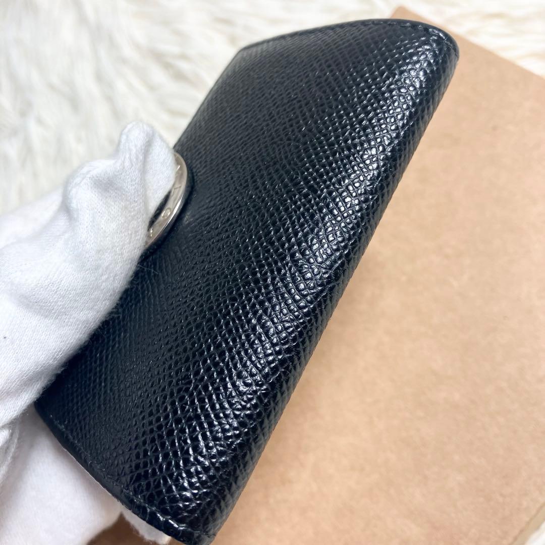 【美品】ブルガリ ケース ビーゼロワン レザーブラック IC搭載
