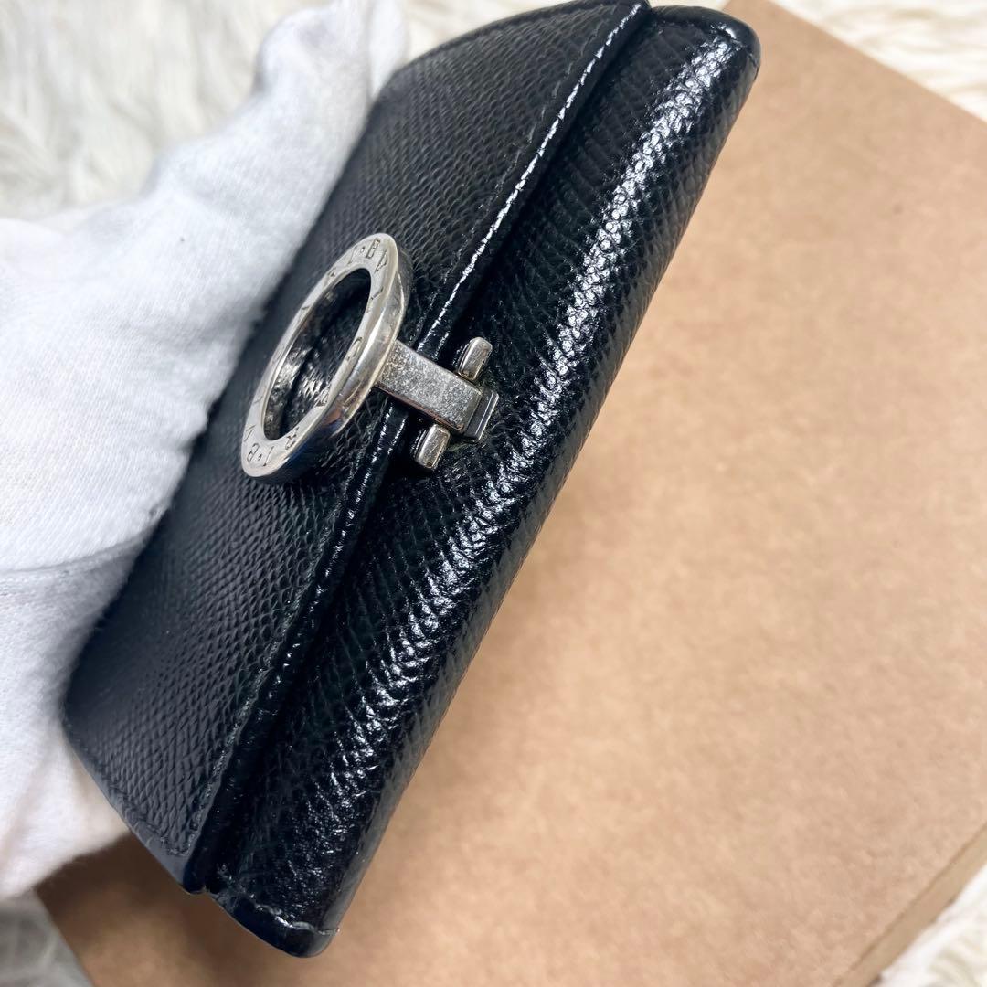 【美品】ブルガリ ケース ビーゼロワン レザーブラック IC搭載