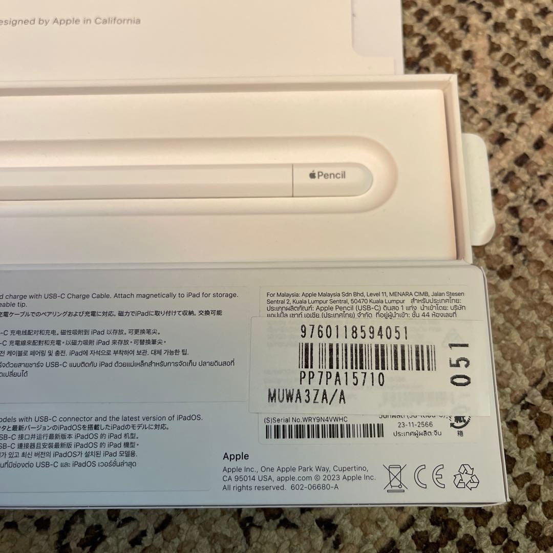 iPadアクセサリー Apple Pencil (USB-C)